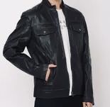 Шкіряна куртка з натуральної шкіри косуха унісекс