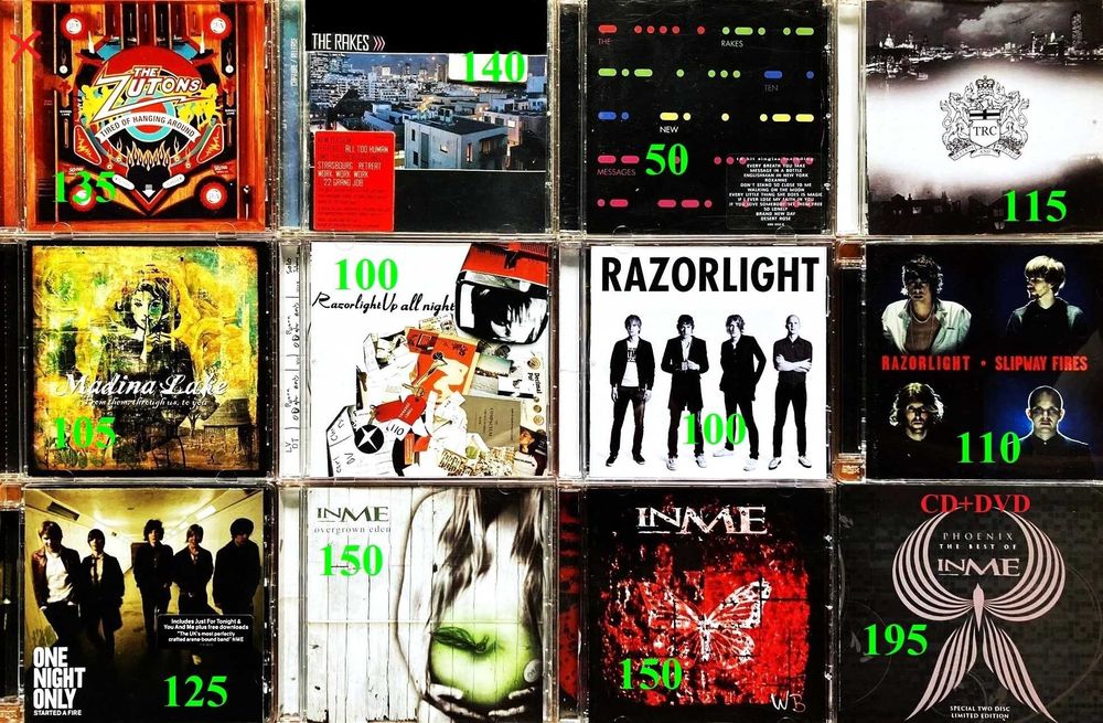 (25) Продам CD: The Rakes, Razorlight, InMe та ін.