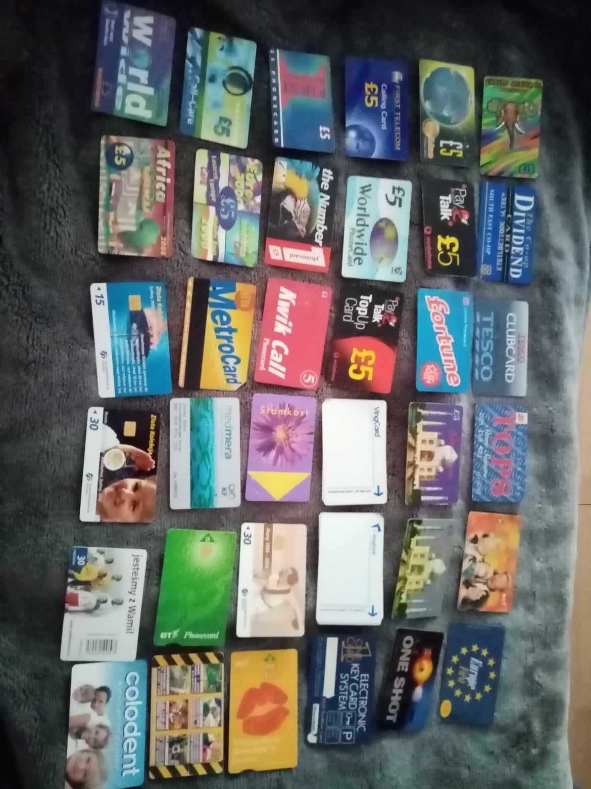 karty telefoniczne zagraniczne i polskie z chipami