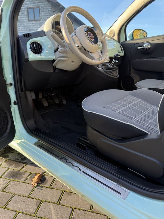 Fiat 500 1,2Pop 2018r, ASO, przebieg:32 000 km, dach panoramiczny