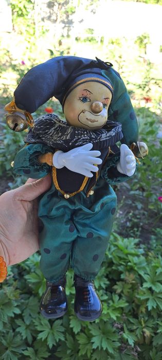 Кукла Пьера -Арлекин интерьерная