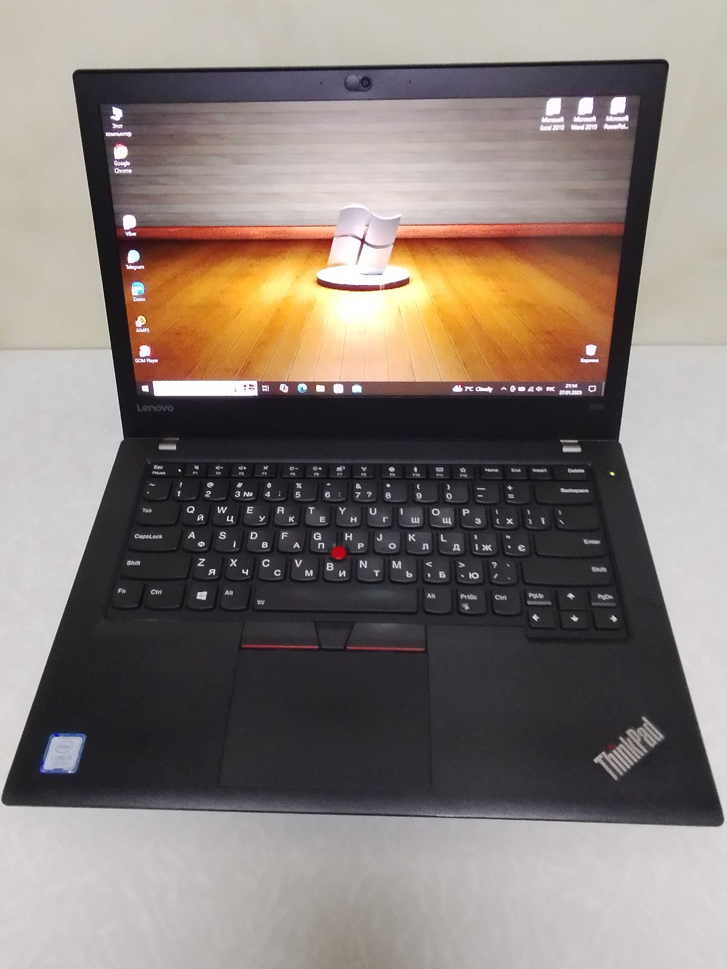 Lenovo T470 FullHD-IPS/i5-7200U/8Gb/SSD-256Gb/Грава+Подсветка/Акб-2шт