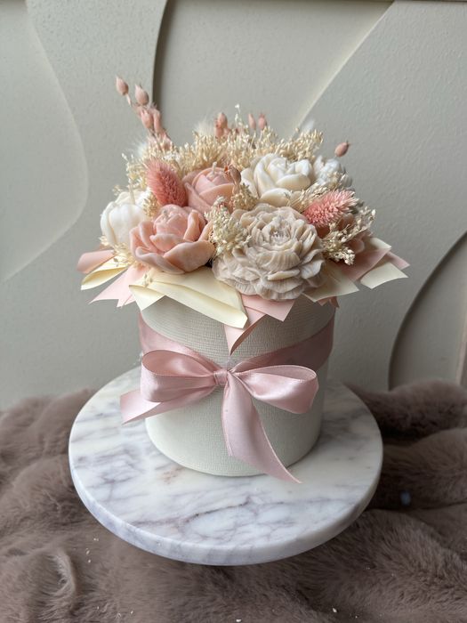 Flowerbox candle swiece sojowe
