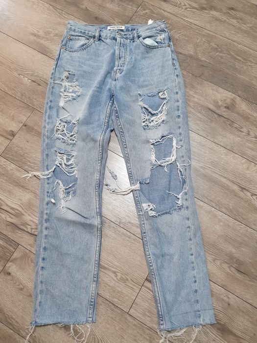 40 TALLY WEIJL spodnie jeansowe z dziurami
