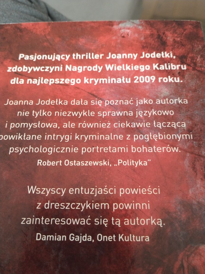 " Kamyk"  thriller, Joanna Jodełka