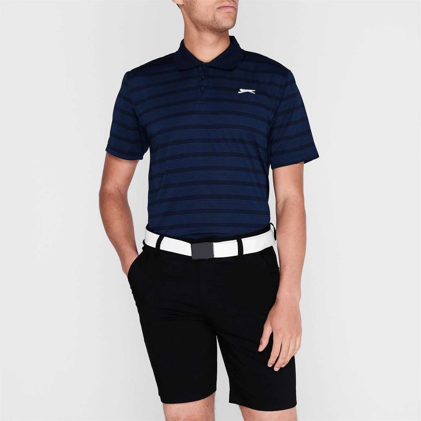 SLAZENGER Stripe Nowa Koszulka Polo Męska Roz L Oryginalna 100%