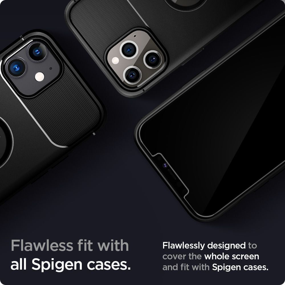 Szkło Hartowane Spigen Glas.tr "Ez Fit" 2 Szt. Do Iphone 12 Pro Max