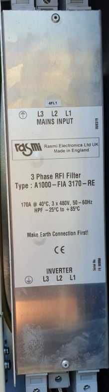 Filtr RFI 3 fazy - A1000-FIA 3170-RE RASMI