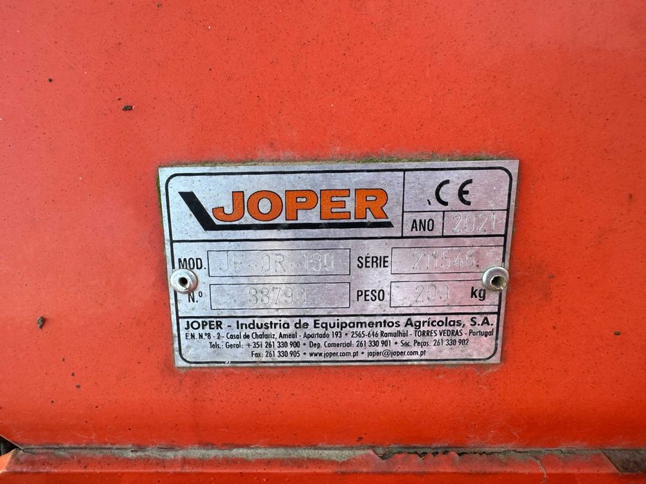 Fresa Agrícola JOPER JF-OR 130 - Mod. 2021 - aprox. 75h usado