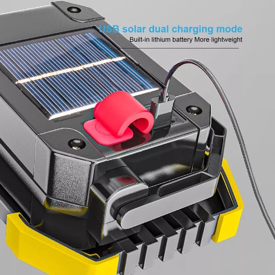 Аварійне світло, міні прожектор на сонячній батареї , повер банк