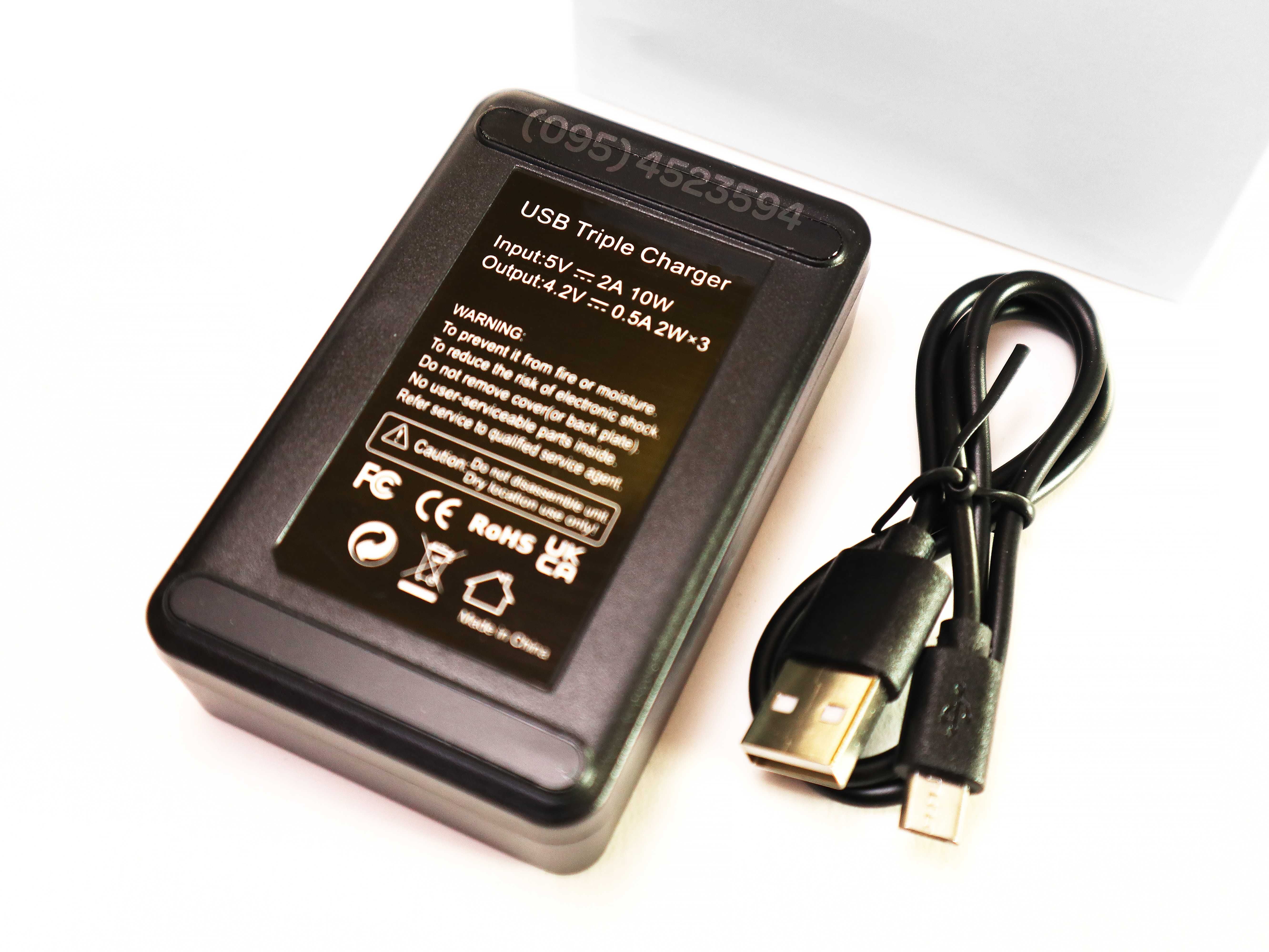 Зарядка для 3-х батарей Sony NP-BX1 зарядное устройство LED3-BX1