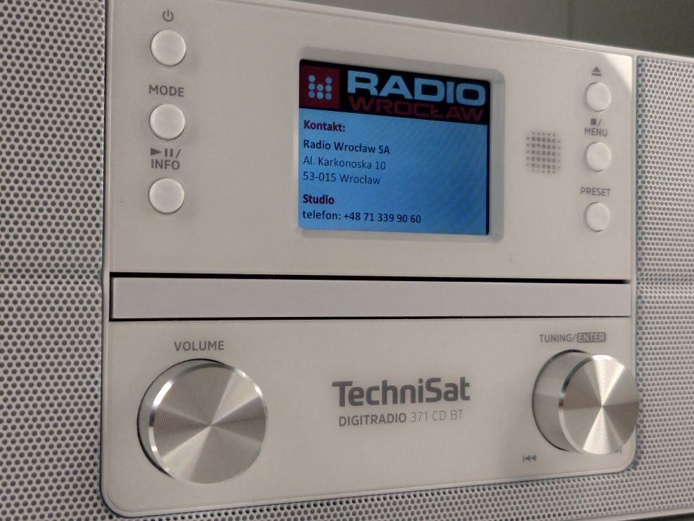 Technisat 371 CD BT radio odtwarzacz CD MP3 DAB+ USB AUX zegar