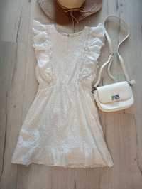Śliczna sukienka na lato ażurowa Boho Vintage rozmiar M/L