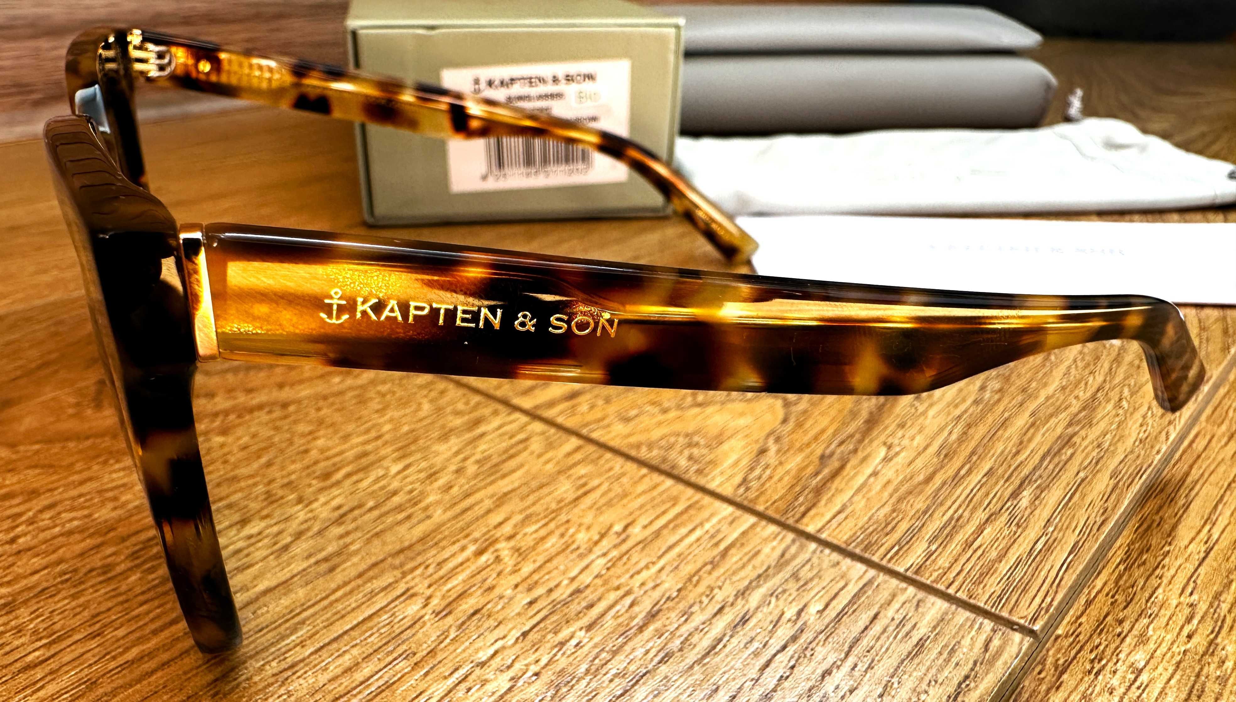 Солнцезащитные очки в черепаховой оправе KAPTEN & SON