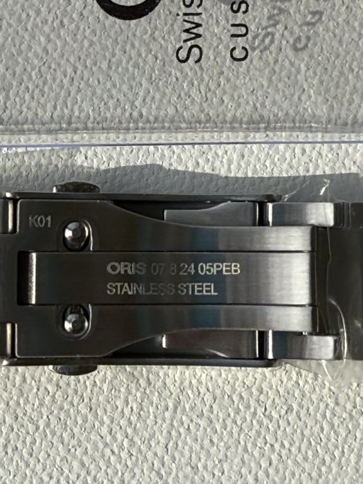 Браслет Oris оригінал стальной 24мм  чоловічий Швейцарія Оріс годинник