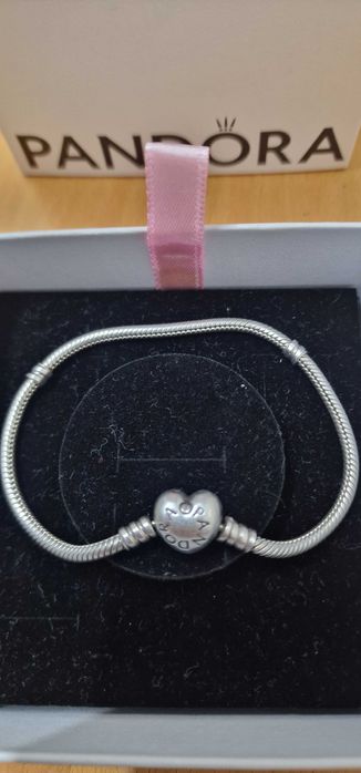 Pandora Original, fecho de coração c/nova