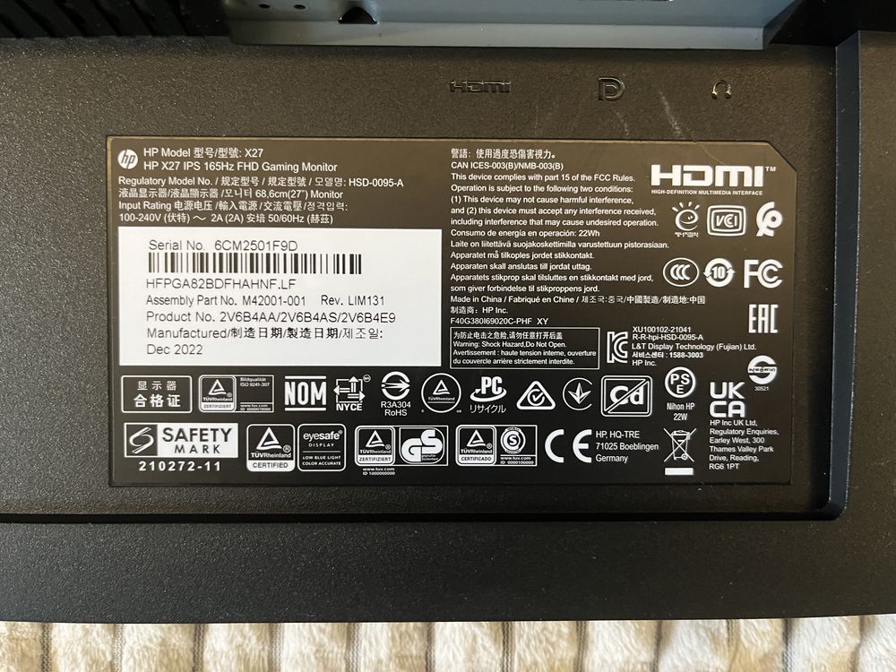 Monitor HP X27 z rokiem gwarancji