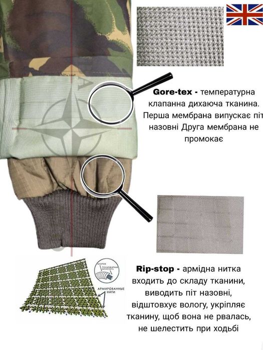 Зимова термо куртка DPM, Gore-tex, -20 С, Англія, оригінал.
