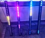 2 x Led Bary magnetyczne RGB 24x3W + piloty