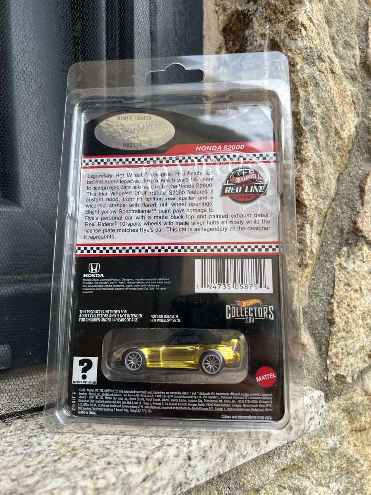 Hot Wheels Honda S2000 Gold RLC