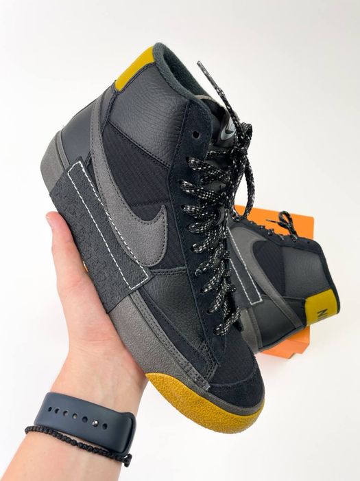 Оригінал! Кросівки Nike Blazer Mid чорні (44,5) Нові, в коробці!