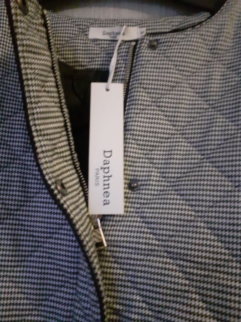 Tk maxx kurtka katana marynarka pepitka pikowana