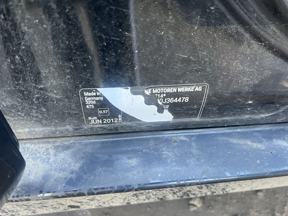 Bmw F30 320d silnik Twin Power Turbo 2012r,Anglik z kluczykami
