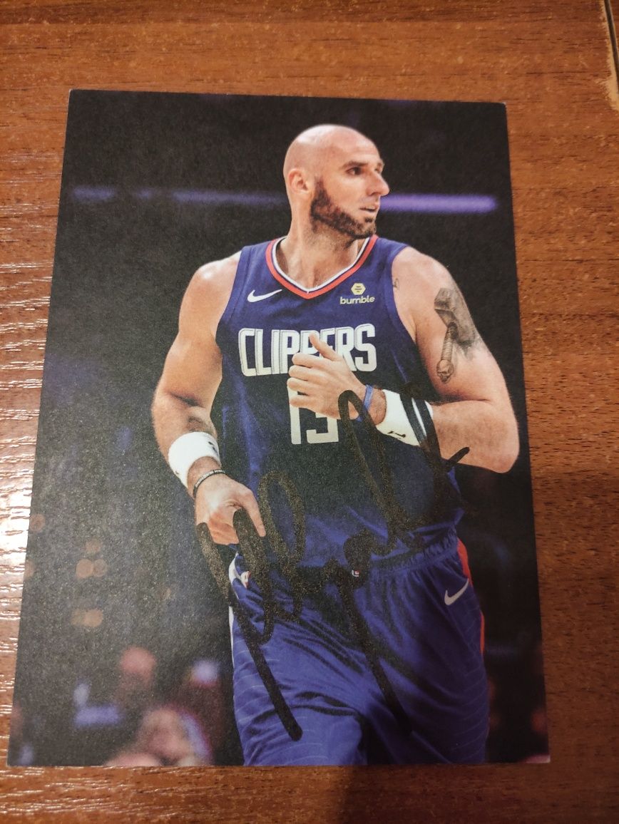 Autograf, podpis - Marcin Gortat Clippers Koszykarz Koszykówka Kosz