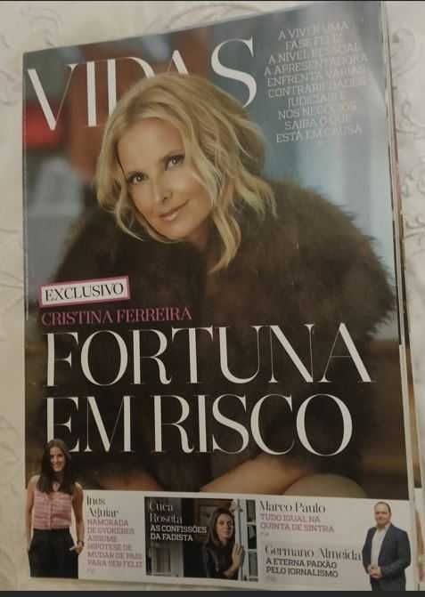 5  Revistas diversas sobre Cristina Ferreira - Lote 2