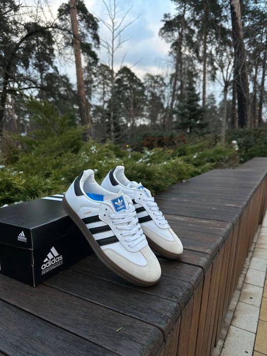 Мужские кроссовки Adidas Samba OG 'Black) White|Gum' Размеры 41-45