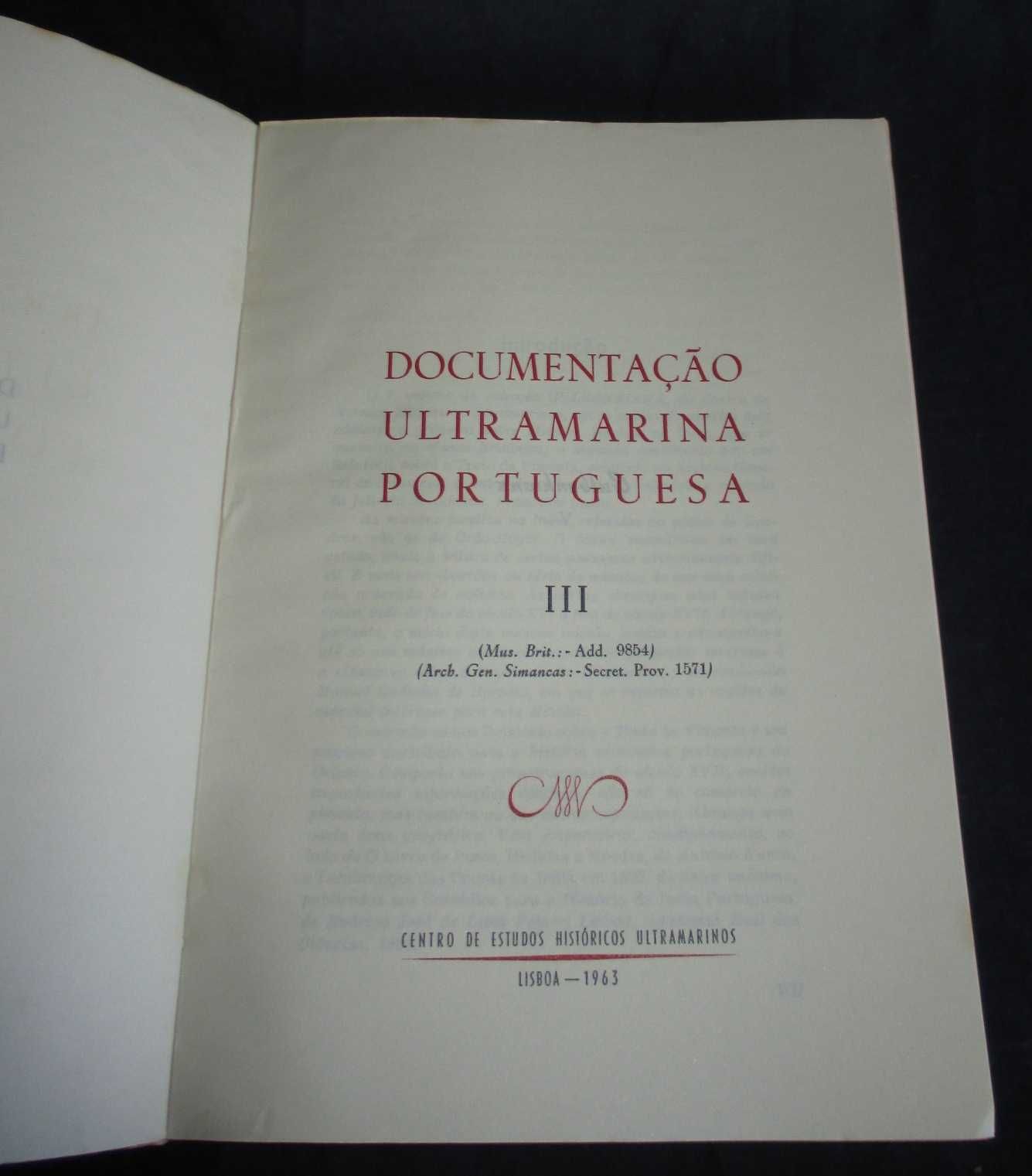 Livros Documentação Ultramarina Portuguesa II, III e IV