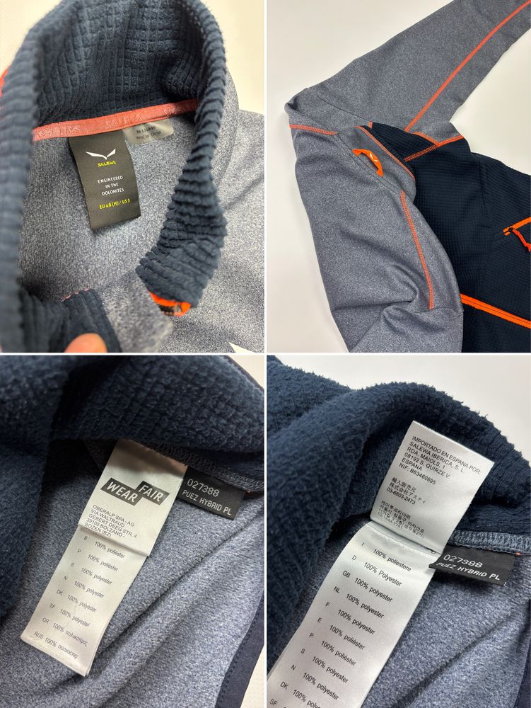 Толстовка флиска зипка Salewa Puez Hybrid originals оригинал size S, M