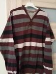 Sweter męski w pasy cedarwood state, rozmiar XL