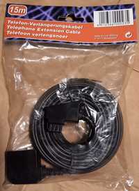 Przedłużacz kabla telefonicznego TAE-F mf 15 metrów kabel telefoniczny