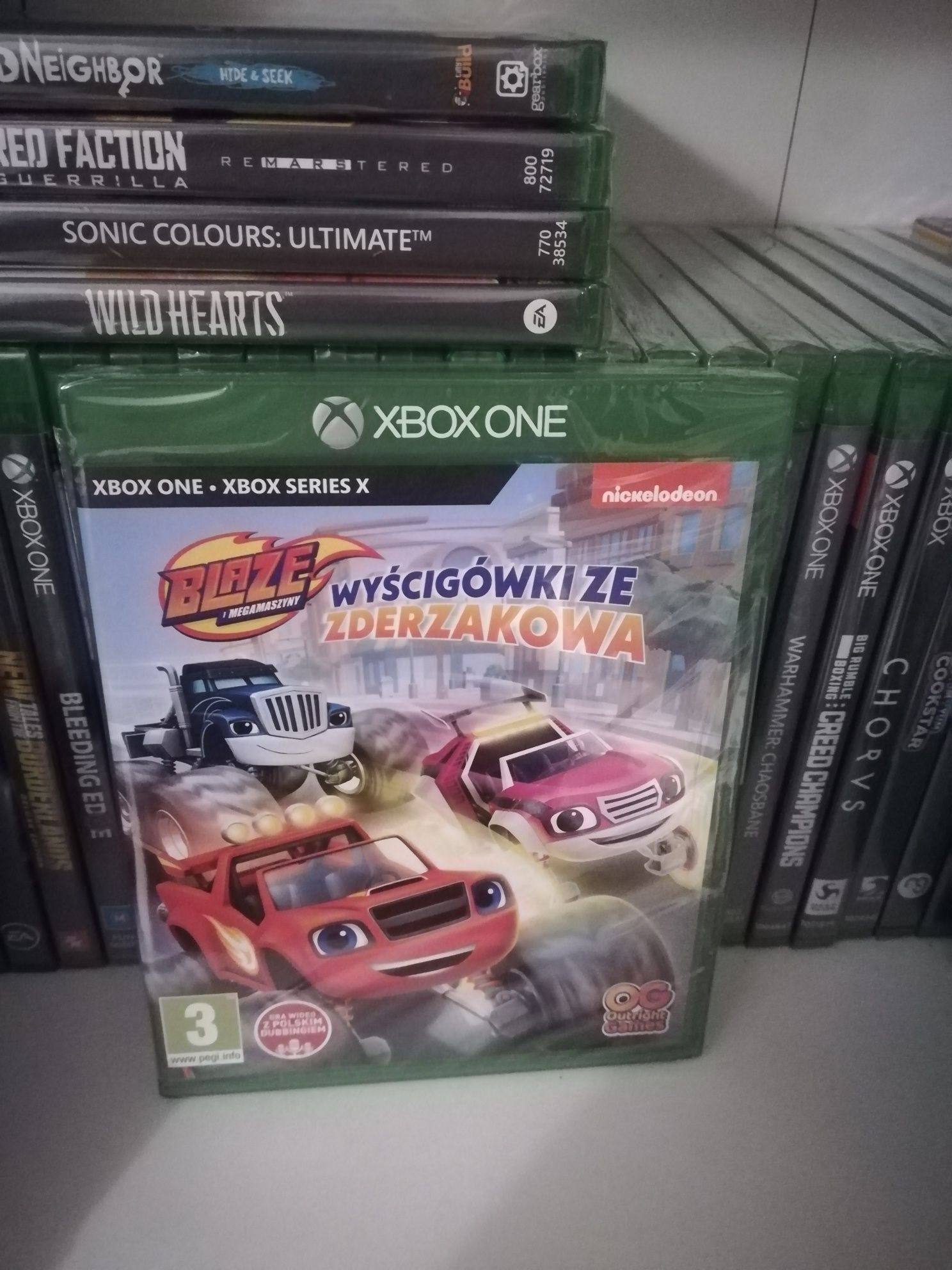 Wyścigówki ze zderzakowa PL nowa folia xbox one series x