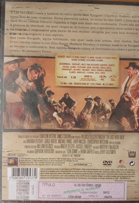 DVD A Lei do Ódio [EMBALADO]