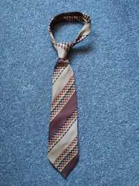 Retro vintage brązowy krawat