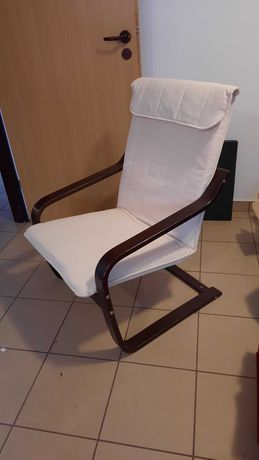 Fotel ze stelażem drewnianym
