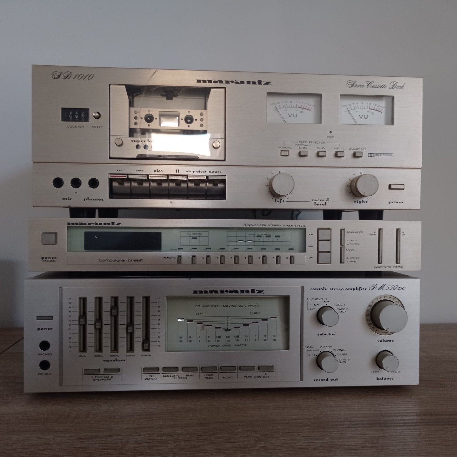Marantz magnetofon-JD 1010, tuner-ST 521L i wzmacniacz-PM 550DC