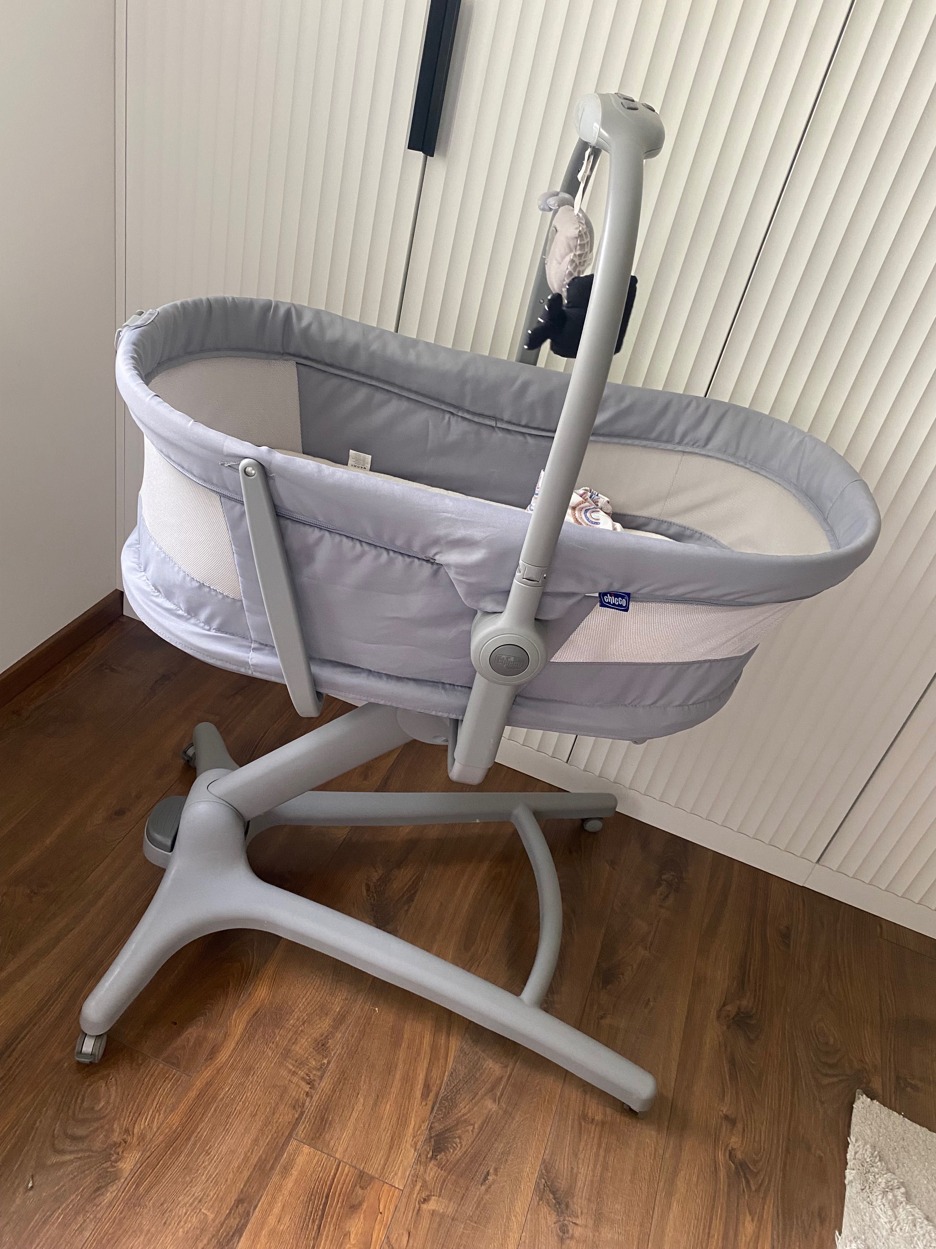Dostawka łóżeczko krzesełko Chicco baby hug 4w1 air siwy