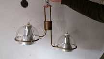 Lampa i kinkiet Nowa Huta PRL lata 70.