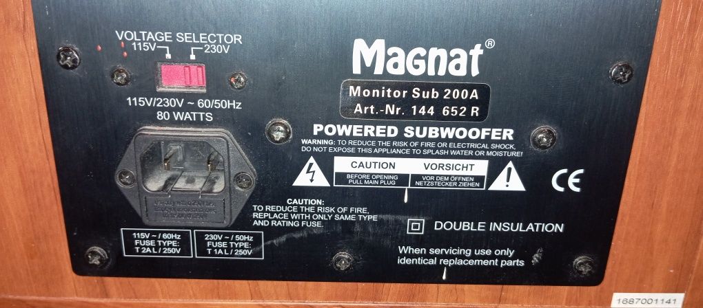 Subwoofer Magnat Monitor Sub 200A