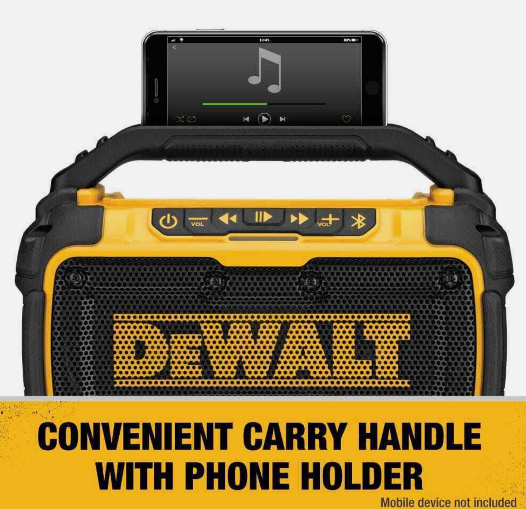 Колонка портативна аккумуляторна Bluetooth DeWALT DCR010