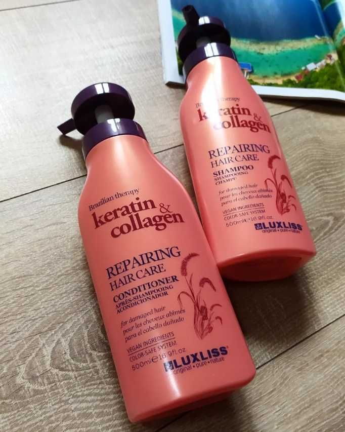 Набор Luxliss Repairing Hair Care keratin & collagen с кератином