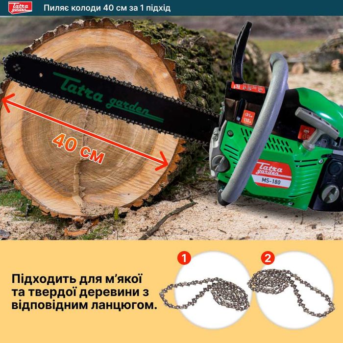 Бензиновая пила Tatra Garden MS 180