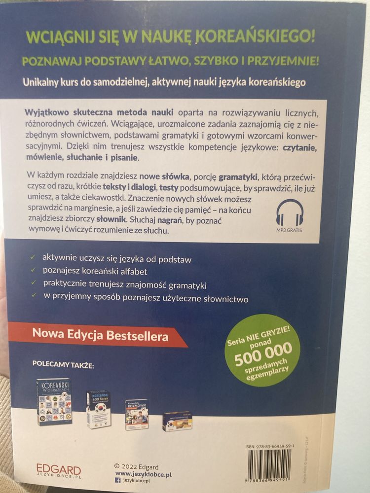 Koreański nie gryzie! poziom A1-A2 ćwiczenia do nauki