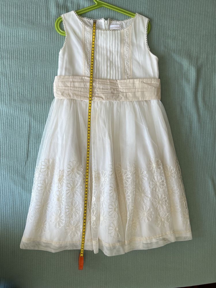 Vestido de cerimónia Barcarola 12 anos cor Branco e creme