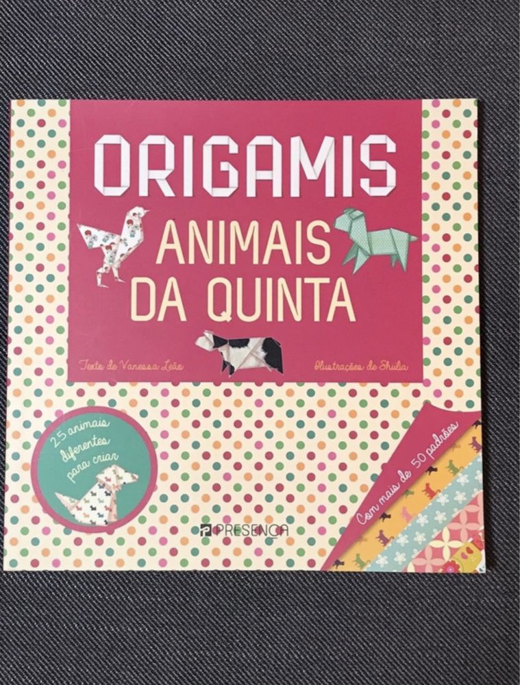 Origamis - animais da quinta