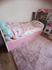 Łóżko łóżeczko dla dziecka dziewczynki ze schowkiem