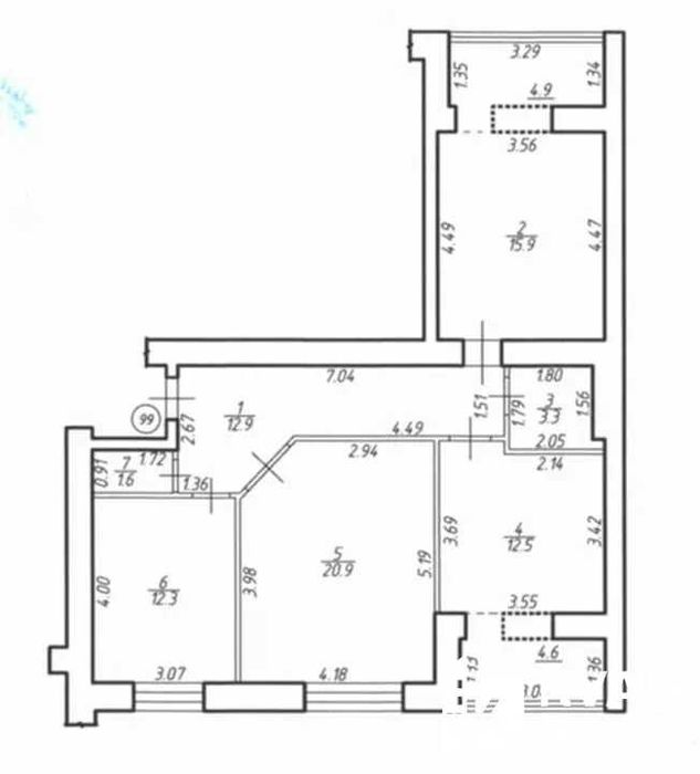 Продається ЗДАНА 3к квартира, ГАЗ, найвигідніша ціна!